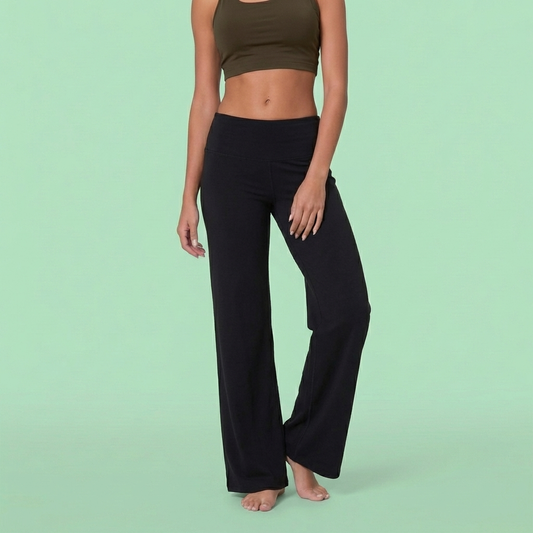 FlowEase High-Waist Wide-Leg Pants